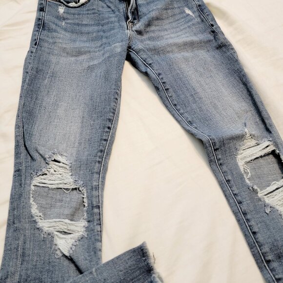 Skinny stretchy distressed jeans - Picture 3 of 5